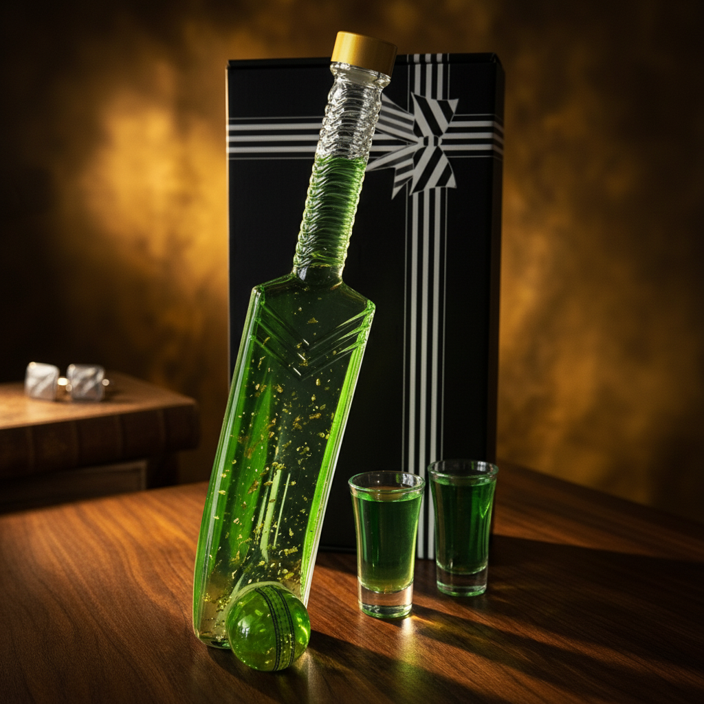 Flaschengeist Cricket Bat Bottle Gift